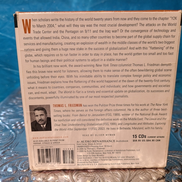 The World Is Flat, Book on CD, 15 Disks - Picture 2 of 4